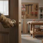 Premium Round Reeded Mortice Door Knob Set with Antique Brass Finish and 10-Year Guarantee for Elegant Door Enhancement