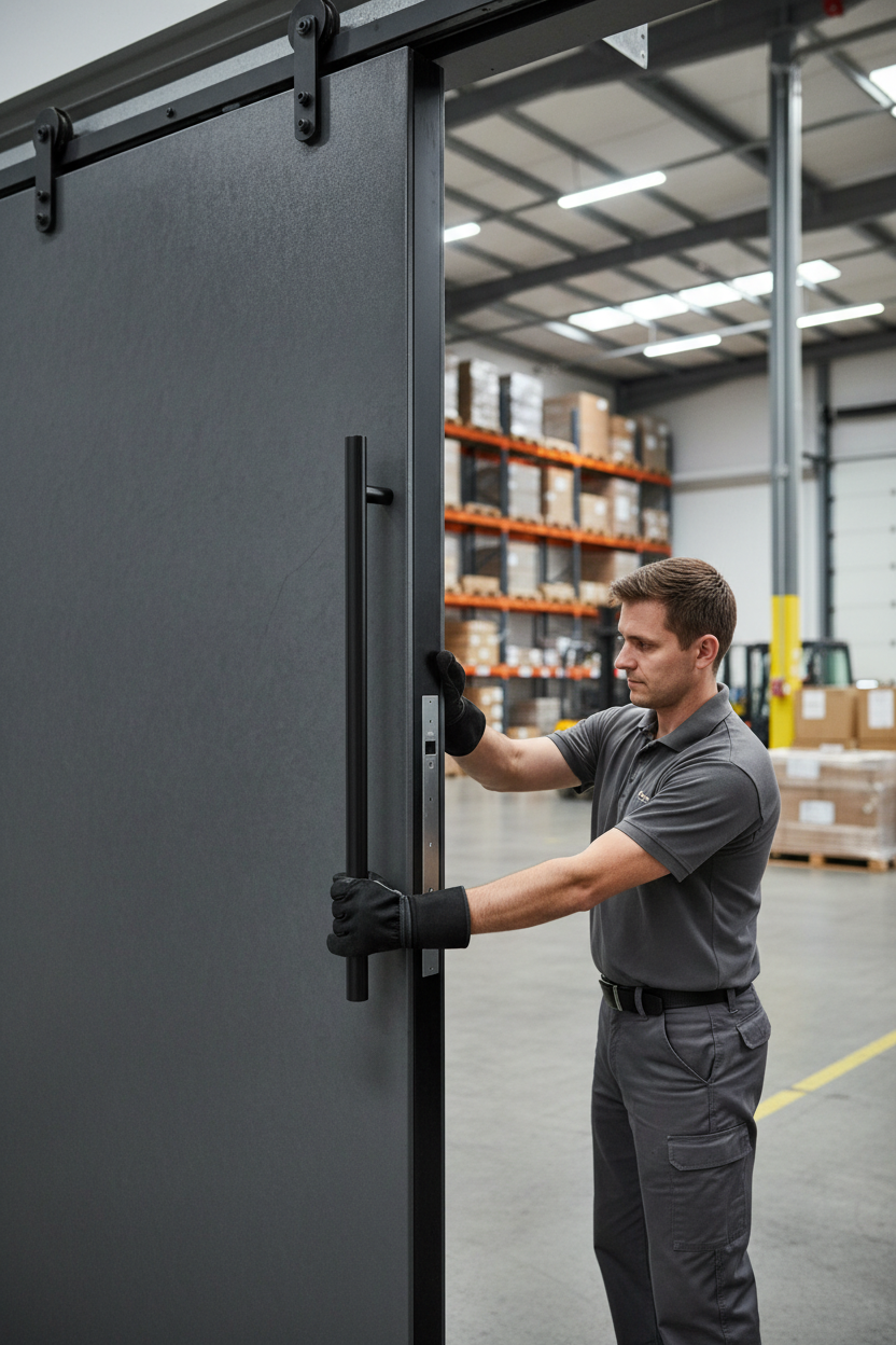 Premium T Bar Pull Handle 1200mm with Bolt Through Fixing for Modern Doors - High-Quality Professional Grade for Industrial and Commercial Applicat...