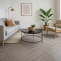 Herringbone Grey Oak 8mm Laminate Flooring for Stylish Interiors