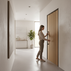 Premium Fully Finished Oak Internal Door with Modern Design and Solid Core Construction for Enhanced Durability