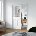 Premium White 9L Pocket Door Set with Galvanised Steel Frame and Adjustable Jamb Options for Timeless Home Elegance