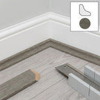 Laminate Scotia Beading Medium Grey 2400mm x 18mm
