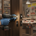 Premium 63mm (2.5'') Bolt Through Tubular Latch - Durable and Elegant Black Nickel Finish with 10-Year Guarantee