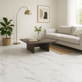 Embossed White Marble Rigid Core LVT Flooring, 5mm Purecoat Finish
