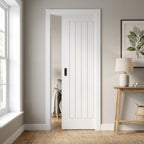 Internal Pocket Door Set, White Moulded, Classic Framed, 100mm Thickness