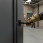 Professional 100mm CE13 Fire Rated Bolt Through Tubular Latch - Matt Black Finish for Enhanced Safety and Aesthetics -...