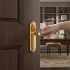 Premium Curved Lever Door Handle on Short Backplate - Fire Door Rated with 10 Year Mechanical Guarantee