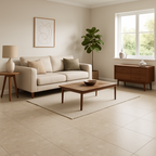Terazzia Smooth Porcelain Wall & Floor Tile in Beige Matt Finish