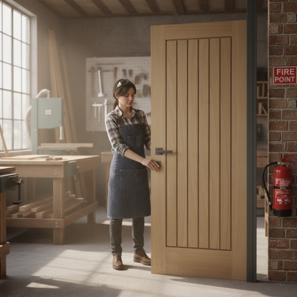 Custom Made Premium Cottage Style FD30 Fire Door - Bespoke Design Options Available