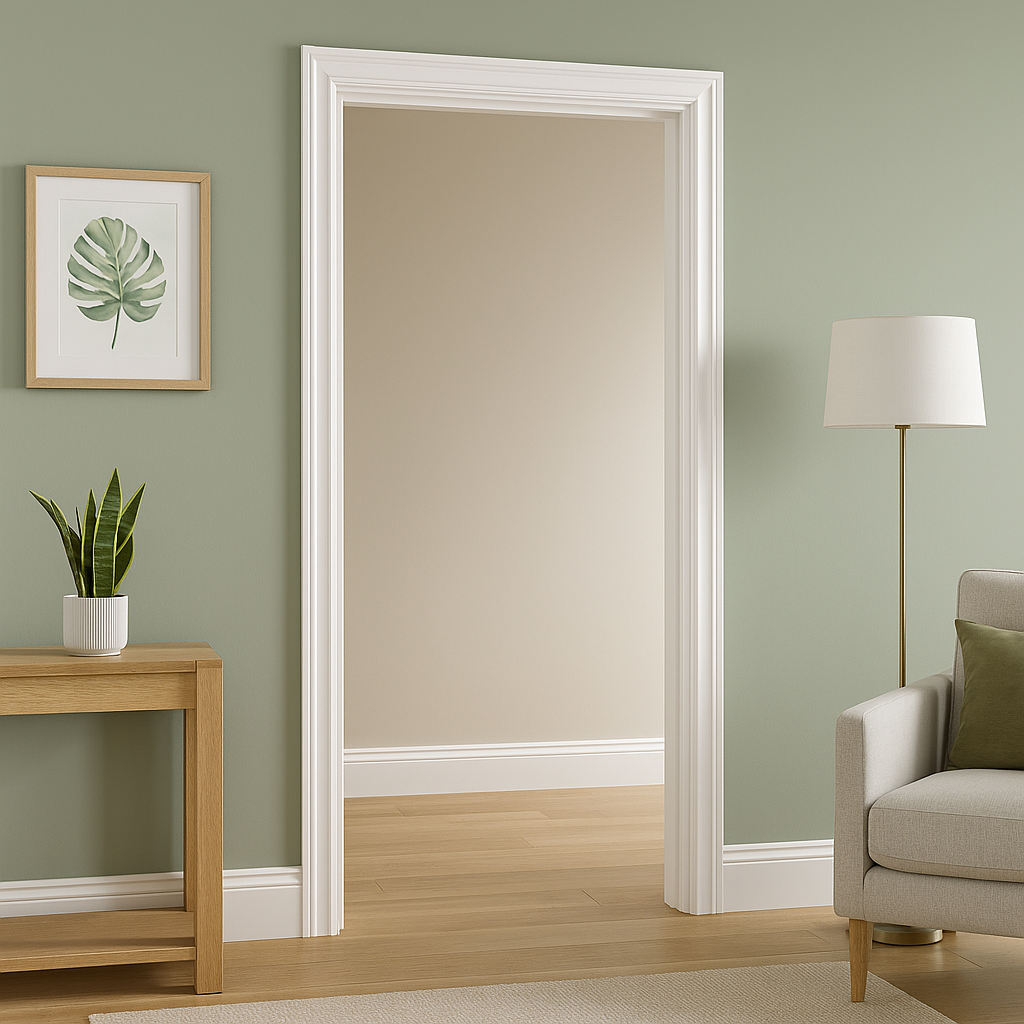 White Primed Door Lining Set for Easy Installation and Finishing
