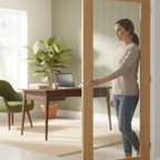 Premium Prefinished 1 Light Door with Toughened Glass and Engineered Construction for Stability and Performance