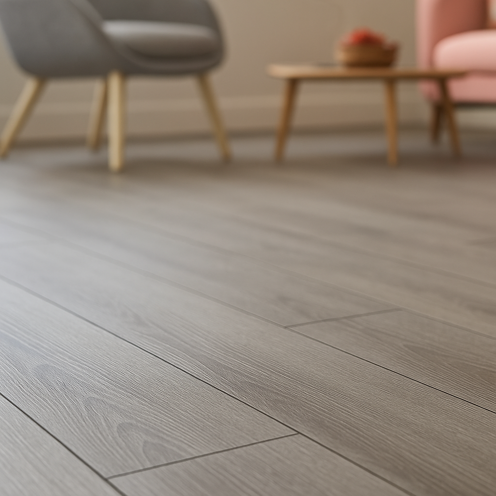 Grey Oak Standard Plus 7mm Laminate Flooring for Stylish Interiors - detail view