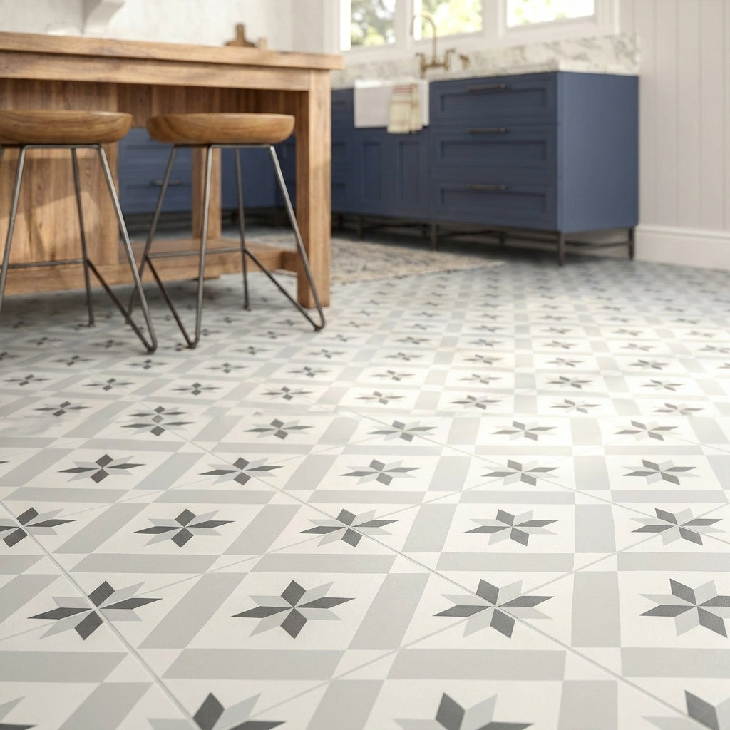 8mm Retro Water-Resistant Laminate Flooring 1179 x 394mm Square Edge - detail view