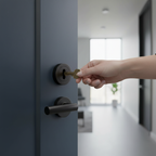 Premium Lock Escutcheon with Concealed Fix Screw Design for Fire Rated Doors - High-Quality Professional Grade for Industrial and Commercial Applic...