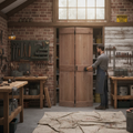Premium Unfinished Rustic Solid Oak Bi-Fold Door - Custom Sizes Available with Lifetime Guarantee