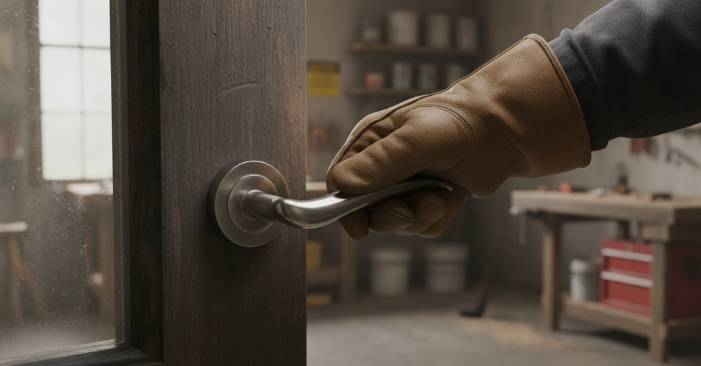 Premium Lever on Round Rose with Complete Fixings for Easy Installation - High-Quality Professional Grade for Industrial and Commercial Applications