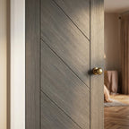 Internal Light Grey Fully Finished Stockholm Door - detail view