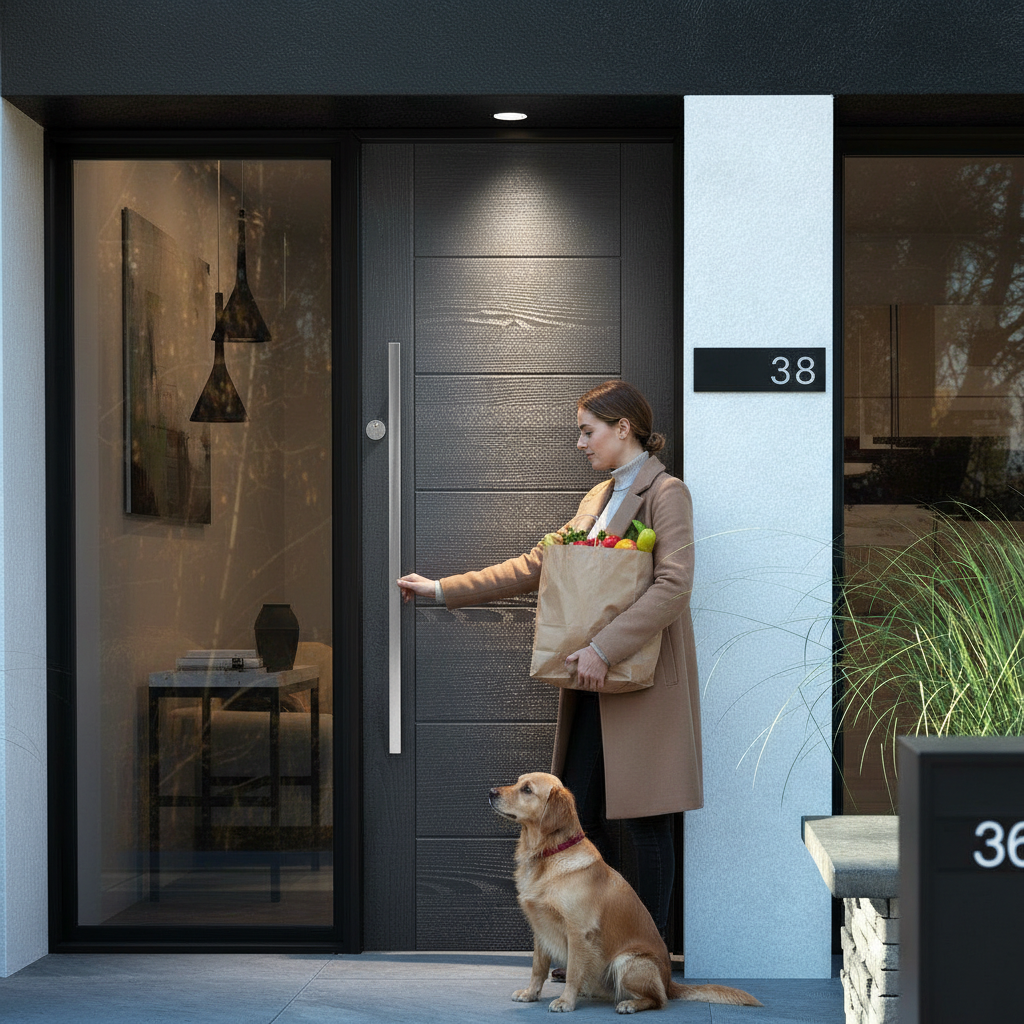 Premium Contemporary Composite External Door with Modern Design and Low Maintenance Features