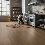 Premium Rigid Core Vinyl Flooring 3.2mm with Embossed Texture and UV Coating for Moisture-Prone Areas