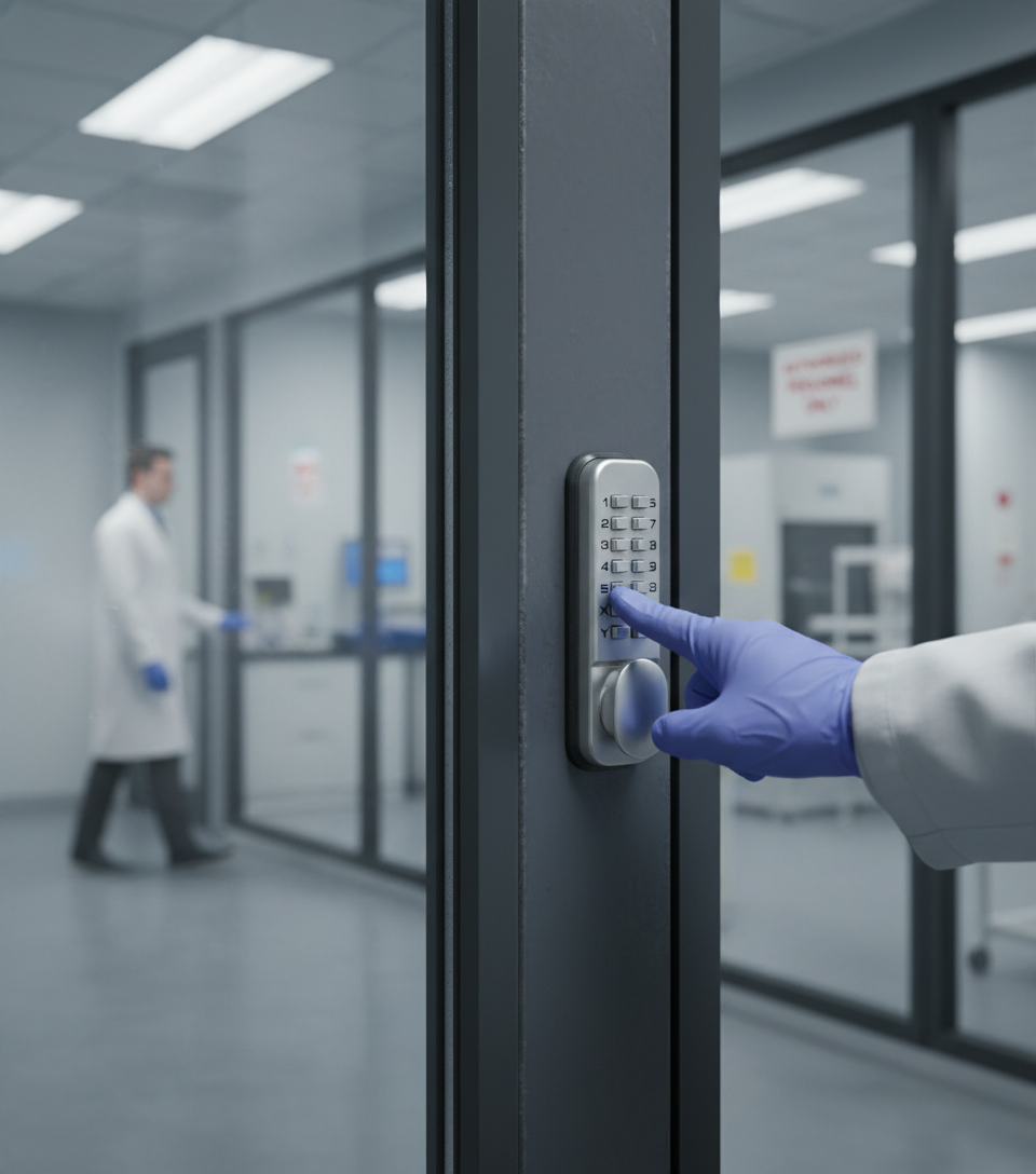 Premium Digital Code Lock for Internal and External Use with Over 8000 Customizable Codes and Hold Open Option