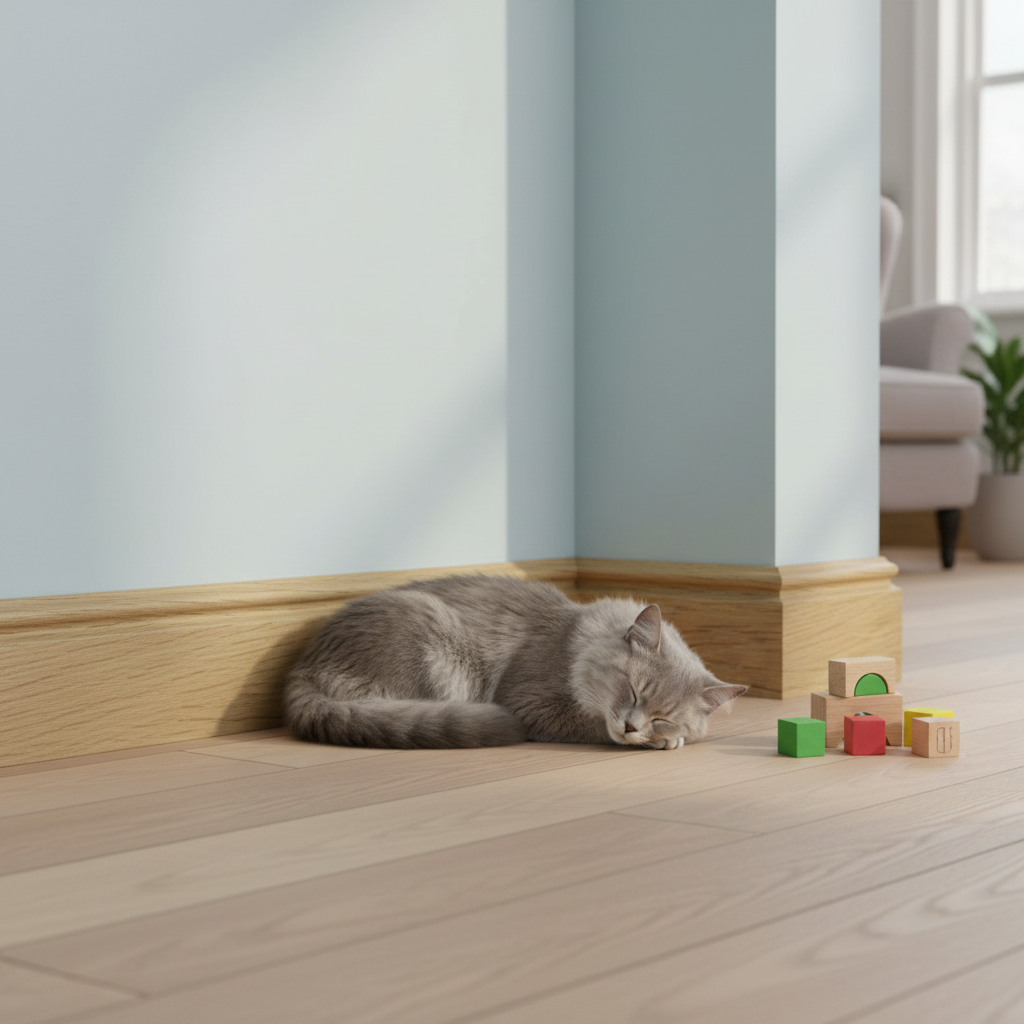 Premium 2.4m Torus Laminate Skirting Board - Durable Wall Protection and Decorative Finish for Flooring