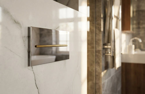 2420mm Matt Waterproof Wall Panelling in Modern Marble Finish - detail view