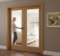 Premium Engineered Oak Double Door Lining Fully Finished with Loose Stop Laths for 35 or 40mm Doors
