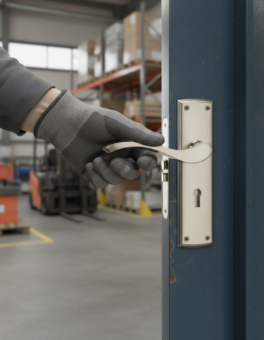 Premium Lever on Backplate Lock - Available in Lever Latch, Keylock, and Bathroom Lock Variants