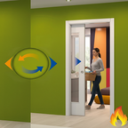 Premium Self Closing Mechanism for Pocket Doors - Automatic Closing System for Fire Rated Frames