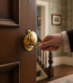 Premium Covered Escutcheon - 32mm Available in Polished Brass, Chrome Finishes for Enhanced Security