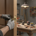 Premium 78mm (3'') Bolt Through Tubular Latch - Antique Brass Finish for Fire Door Compatibility