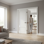 Premium 2 Panel White Internal Door Pair with Raised Mouldings - Versatile and Stylish Design for Home Revamps