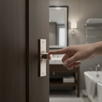 Premium 75mm Mortice Bathroom Lock with Adjustable Strike Plate and Rotalatch Mechanism