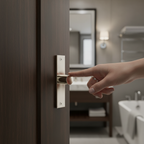 Premium 75mm Mortice Bathroom Lock with Adjustable Strike Plate and Rotalatch Mechanism