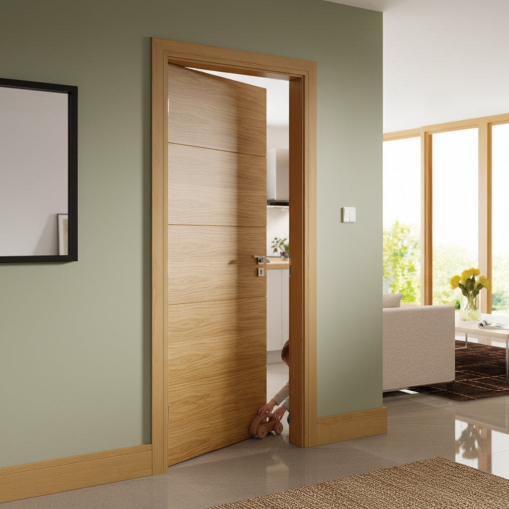 Premium Fully Finished Oak Shaker Architrave with Solid MDF Core for Door Frames