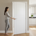 Premium Internal White Primed Seville Door - Contemporary Style, Solid Core, and 30mm Trimming Allowance