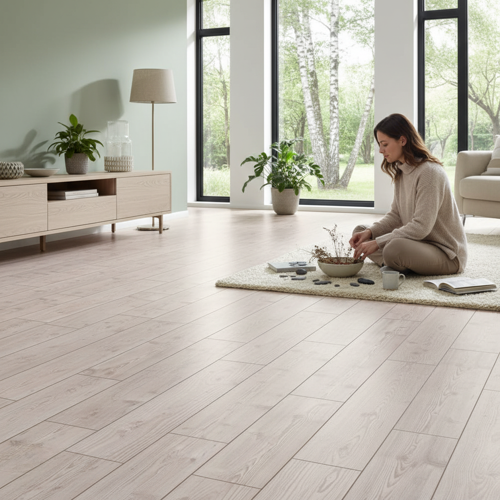 Premium 10mm Laminate Flooring - Water-Resistant, Eco-Friendly, Natural Wood Imitation for Any Room