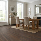 8mm Thick Walnut Laminate Flooring with Exquisite Finish and 4V Bevel Edge