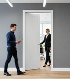 Premium Fire Rated Pocket Door System with Adjustable Track and Hardwood Jambs for Seamless Installation