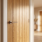Internal Oak Door, Fully Finished, Made-to-Measure, Solid Engineered Core - detail view