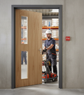 Custom Made Premium Internal FD30 Oak Glazed Fire Door - Bespoke Design for Any Size