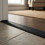 1m Length Connecting Door Profile - Black Laminate - detail view