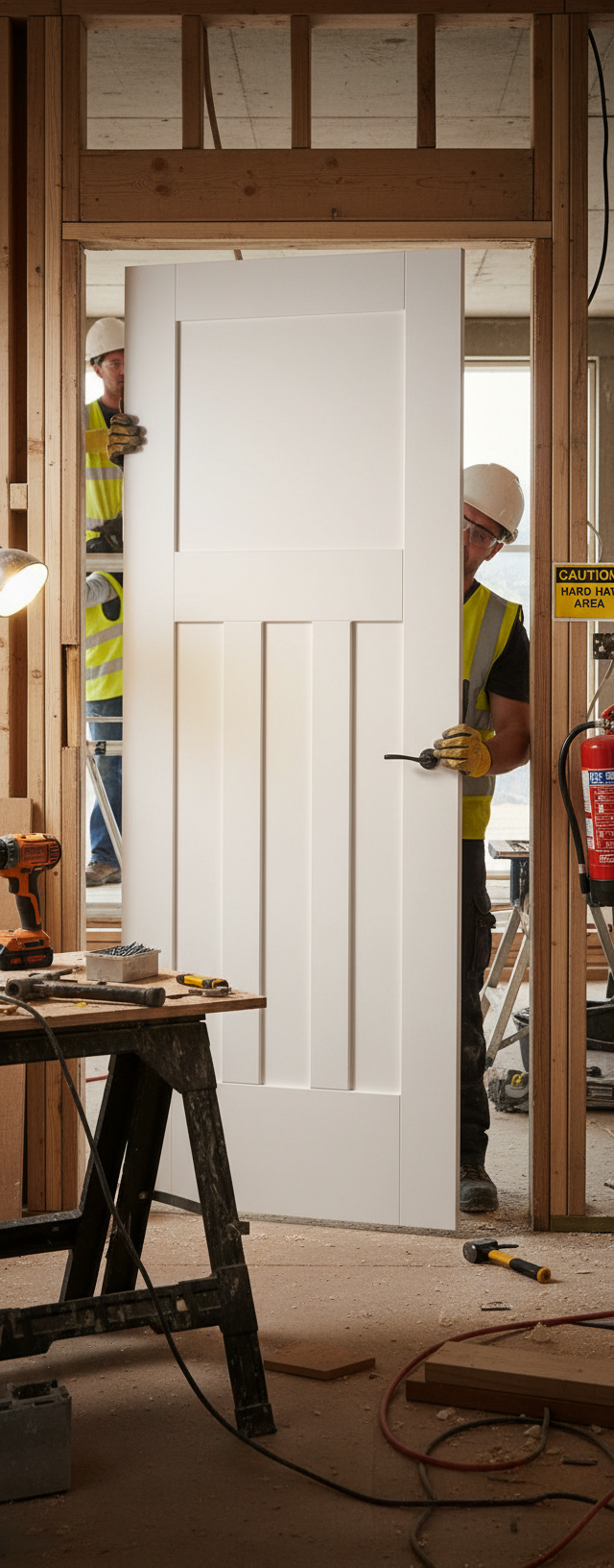 Nostalgia White DX 30 Style Fire Door