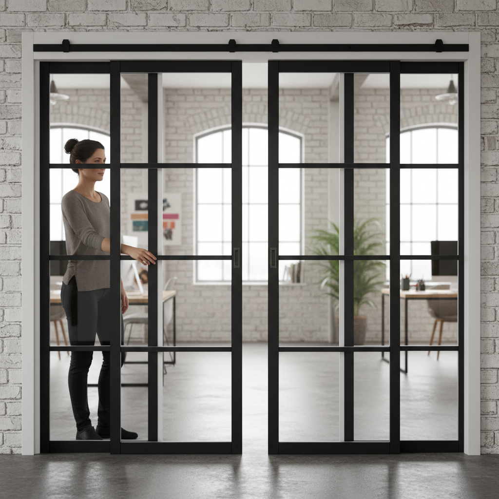 Premium Heavy Duty Sliding French Doors with Fixed Panels - 4L Design for Modern Spaces and Customizable Sizes