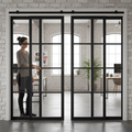 Premium Heavy Duty Sliding French Doors with Fixed Panels - 4L Design for Modern Spaces and Customizable Sizes