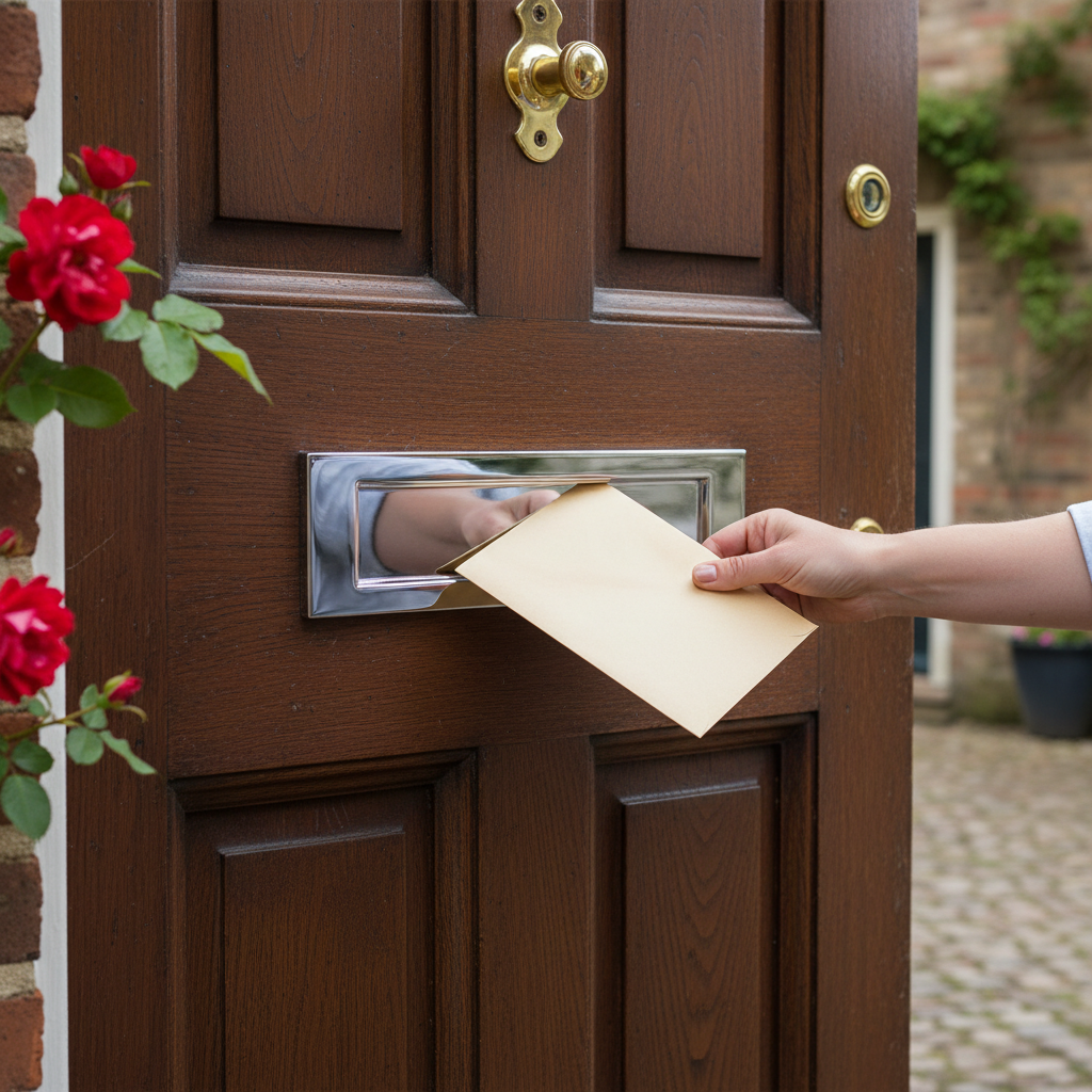 Premium Extra Large Letter Plate for A4 Envelopes - Complete with Fixings for Easy Installation