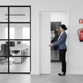Premium Fire Rated Pocket Door System with Adjustable Features and Durable Hardwood Frame for Enhanced Safety and Functionality