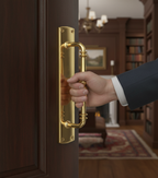 Premium Ornate Pull Handle with Decorative Backplate for Versatile Use - High-Quality Professional Grade for Industrial and Commercial Applications