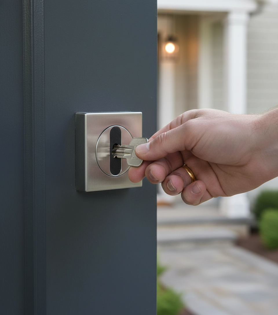 Premium Square Escutcheon for Modern Doors with 51.5mm Profile - Durable and Stylish