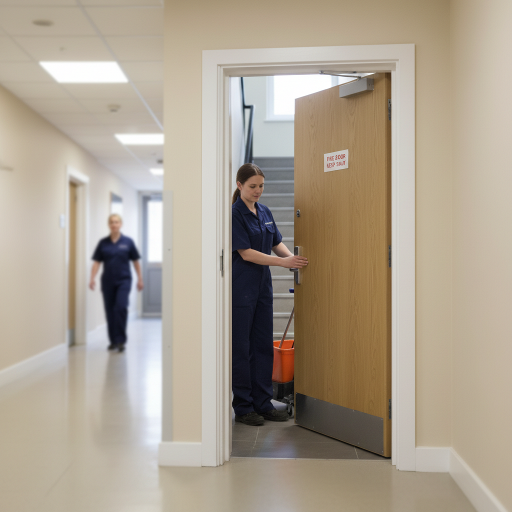 Premium Fire Rated FD30 Door Lining with Loose Stop, White Primed Finish, and Hardwood Oak Construction